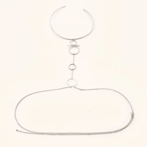 Body chain z dekoracyjnymi kółkami