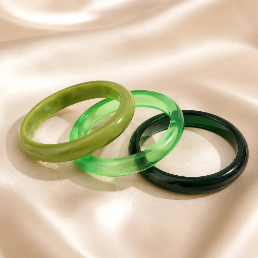 Marmurkowa bransoleta typu bangle