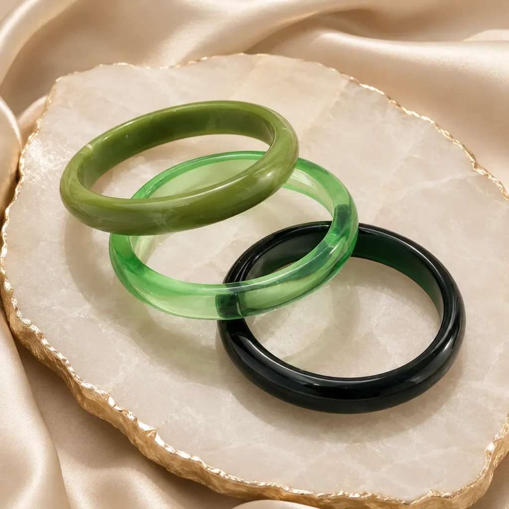 Marmurkowa bransoleta typu bangle